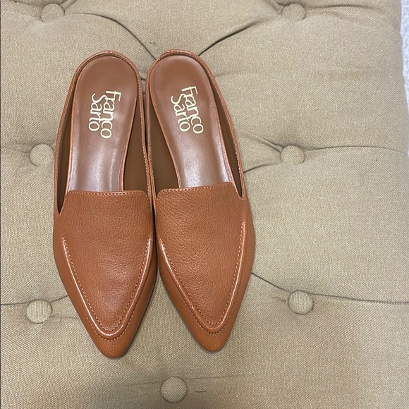 Franco Sarto Shoes - Franco Sarto Tan Leather Slip-On Loafers